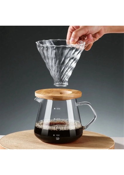 Kahve Makinesi Seti, Cam Sürahi ve Cam Kahve Filtresi, Ev Veya Ofis Için Damlama Kahve Makinesi Seti, 300 ml (Yurt Dışından) fırsatları