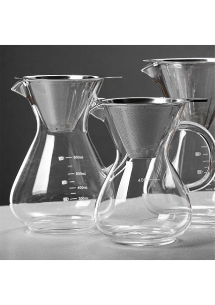 Cam Filtreli Kahve Makinesi Yüksek Sıcaklığa Dayanıklı Espresso Makinesi Dereceli Ölçekli Kahve Makinesi 600ML (Yurt Dışından) fiyatları