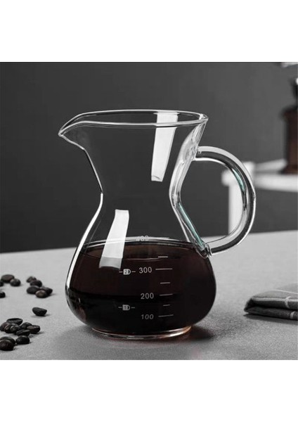 Cam Filtreli Kahve Makinesi Yüksek Sıcaklığa Dayanıklı Espresso Makinesi Dereceli Ölçekli Kahve Makinesi 600ML (Yurt Dışından) modelleri