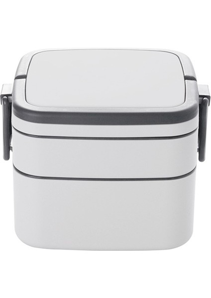 Taşınabilir Plastik Çift Katmanlı Öğle Yemeği Kutusu Isıtmalı ve Sızdırmaz Çok Katmanlı Fitness Öğrenci Öğle Yemeği Kutusu (Yurt Dışından)