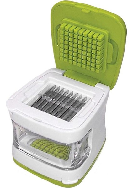 Sarımsak Kıyma Makinesi Çift Taraflı Sarımsak Ezici ve Soyucu Çift Kesici Kırıcı Kesici Kıyma Makinesi ve Ev Için Saklama Kabı (Yurt Dışından)