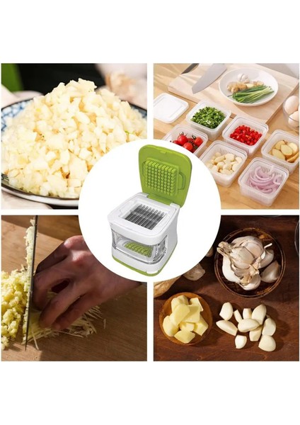 Sarımsak Kıyma Makinesi Çift Taraflı Sarımsak Ezici ve Soyucu Çift Kesici Kırıcı Kesici Kıyma Makinesi ve Ev Için Saklama Kabı (Yurt Dışından) fiyatları