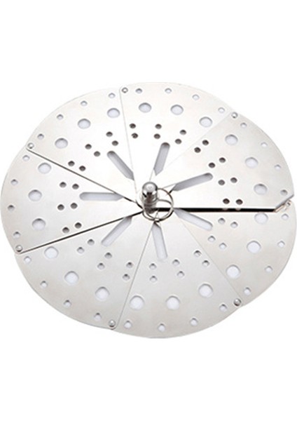 Paslanmaz Ayarlanabilir Damla Kapağı Kısık Ateşte Pişirme Tencere Kapağı Taşma Önleyici Kapak Buhar Rafı (Yurt Dışından)