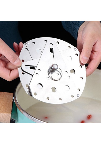 Paslanmaz Ayarlanabilir Damla Kapağı Kısık Ateşte Pişirme Tencere Kapağı Taşma Önleyici Kapak Buhar Rafı (Yurt Dışından) modelleri