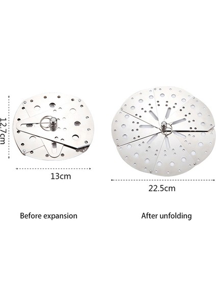 Paslanmaz Ayarlanabilir Damla Kapağı Kısık Ateşte Pişirme Tencere Kapağı Taşma Önleyici Kapak Buhar Rafı (Yurt Dışından) indirimleri