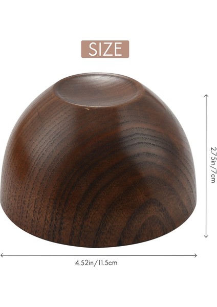 Restoranlar ve Oteller Için 4 Adet Yaratıcı ve Basit Ahşap Dipsiz Ahşap Kase Pratik Çorba Kasesi (Yurt Dışından) fırsatları