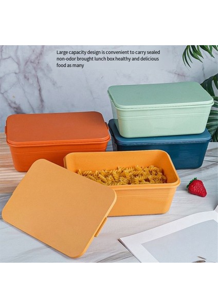 Taşınabilir Öğle Yemeği Kutusu Çevre Dostu Öğle Yemeği Kutusu Piknik Saklama Kutusu Meyve Kutusu Bölmeli Öğle Yemeği Kutusu Çocuk Yetişkin (Yurt Dışından) fiyatları