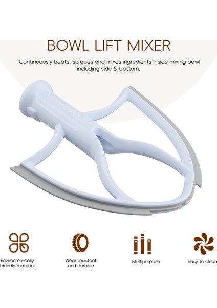 Kitchenaid 5 Quart Kase Stand Mikser Aksesuarları Için Esnek Kenarlı Çırpıcı, Silikon Kenarlı Düz Çırpıcı Kürek, Kazıyıcı (Yurt Dışından) fırsatları