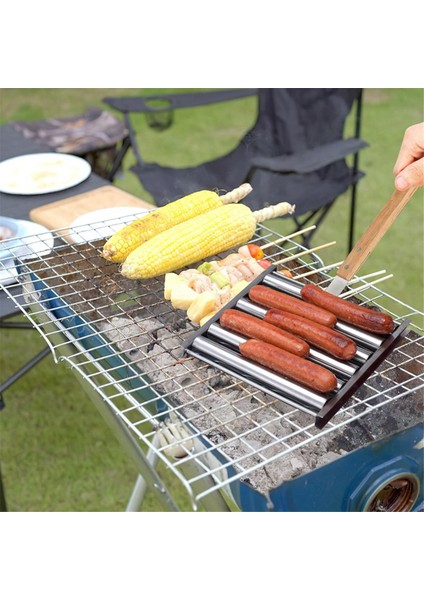 Izgara Için Sosis Rulosu, Sosis Rulosu-Ekstra Uzun Ahşap Saplı Paslanmaz Çelik Raflı Izgara Sosis Rulosu (Yurt Dışından) fiyatları