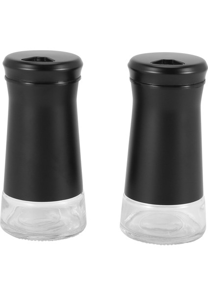 Ayarlanabilir Dökme Delikli Biberlik Zarif Paslanmaz Çelik Tuz ve Biberlik, Deniz Tuzları Için Mükemmel, 2 Adet (Yurt Dışından)
