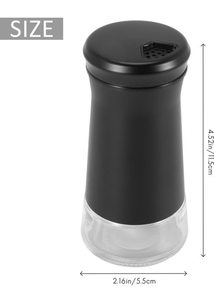 Ayarlanabilir Dökme Delikli Biberlik Zarif Paslanmaz Çelik Tuz ve Biberlik, Deniz Tuzları Için Mükemmel, 2 Adet (Yurt Dışından) fırsatları