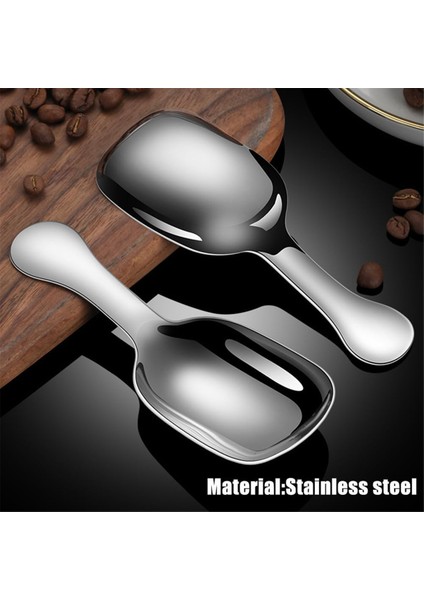 Paslanmaz Çelik Kahve Kepçesi, Öğütülmüş Kahve Ölçü Kepçesi Seti, Çekirdek Espresso Süt Tozu Çay Kısa Saplı Kepçe (Yurt Dışından) fırsatları