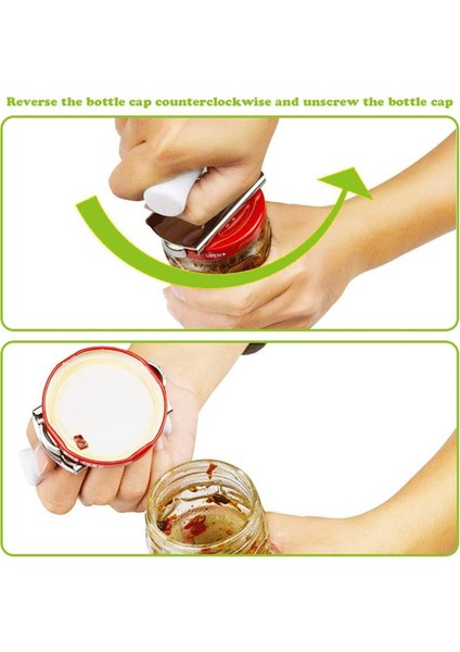 Zayıf Eller Için Kavanoz Açacağı Kolay Açılır Ayarlanabilir Tutacaklı Kavanoz Açacağı, Yaşlılar Için Paslanmaz Çelik Konserve Açacağı Şişe Teneke Kapağı (Yurt Dışından) fiyatları