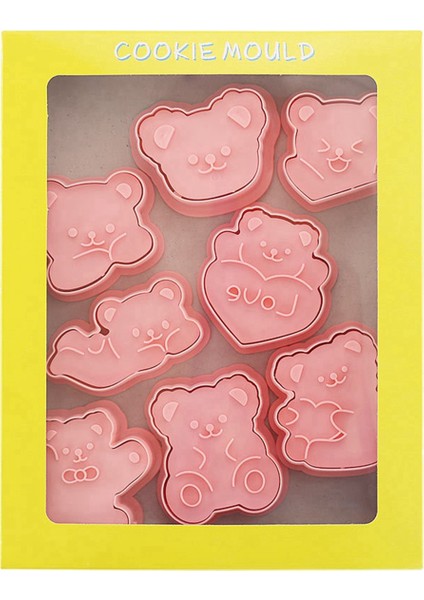 8 Adet Sevimli Ayı Şeklinde Bisküvi Kalıp Seti Kurabiye Pistonu El Basıncı Dıy Fondan Kek Dekorasyon Araçları Şeker El Sanatları (Yurt Dışından) fiyatları