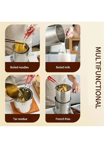 Mutfak Kullanımı Için Kızartma Sepetli Çok Fonksiyonlu Küçük Tencereli Derin Fritöz Kızarmış Tavuk Pişirme Aletleri (Yurt Dışından) indirimleri