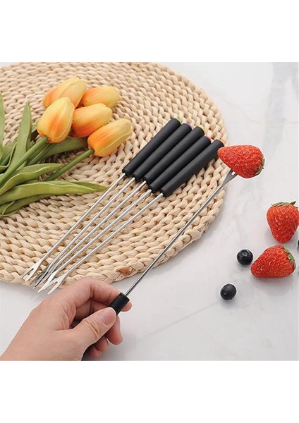 Paslanmaz Çelik Fondü Çatalları, Çikolata Çeşmesi Peynir Fondü Kavrulmuş Hatmi Için Uzun Çatal Peynir Fondü Çatalları (Yurt Dışından) fiyatları