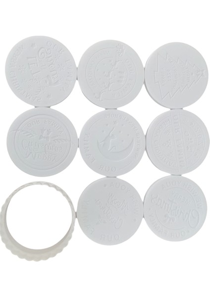 Mutlu Noel Kurabiye Kalıbı Noel Kurabiyesi Kurabiye Pişirme Noel Kalıbı Mutfak Aleti Mühür (Yurt Dışından)