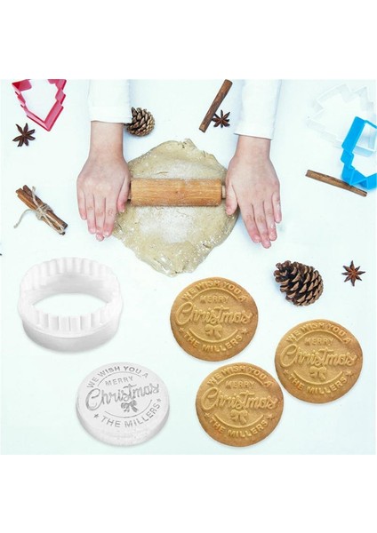 Mutlu Noel Kurabiye Kalıbı Noel Kurabiyesi Kurabiye Pişirme Noel Kalıbı Mutfak Aleti Mühür (Yurt Dışından) fırsatları