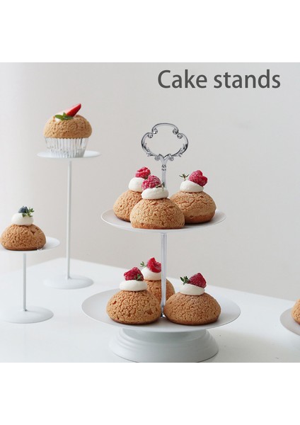 Set 2 3 Katlı Pasta Tabağı Standı Ağır Metal Orta Saplı Bağlantı Donanımı Çubuk Şekli: Süslü Viktorya Rengi: Gümüş Miktar: 1 Set (Yurt Dışından) fiyatları