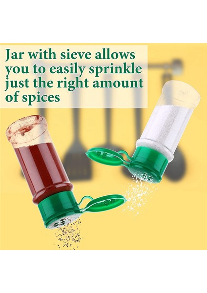 50 Adet Plastik Baharat Kavanozları, Çalkalayıcı Kapaklı Baharat Kapları, Plastik Baharat Şişeleri, Baharat Çalkalayıcı Kavanozlar 3.3OZ/100ML Yeşil (Yurt Dışından) modelleri