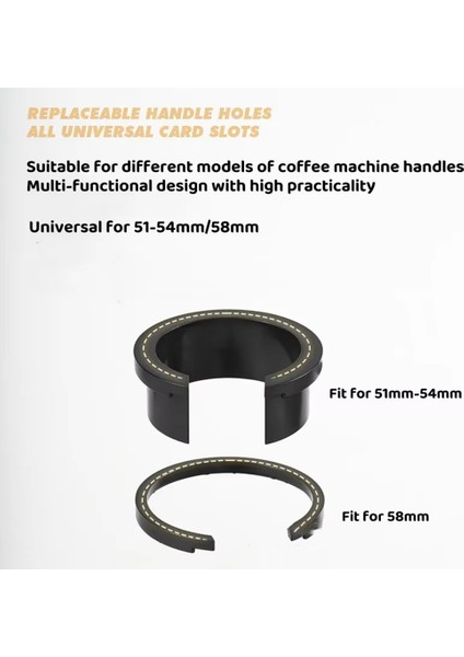 Ahşap Tutuculu Espresso Tamping Istasyonu, 51MM-58MM Portafiltrelere Uygun, Tamperler ve Düzleştiriciler Için 3 Delik Dahil B (Yurt Dışından) indirimleri