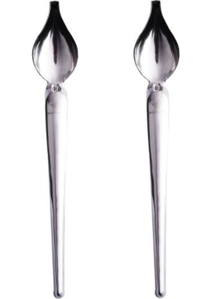 Adet Paslanmaz Çelik Mutfak Hassas Çizim Deko Kaşık Seti, Sos Süzme Kaşığı, Tabak Dekorasyon Kaşığı (Yurt Dışından)