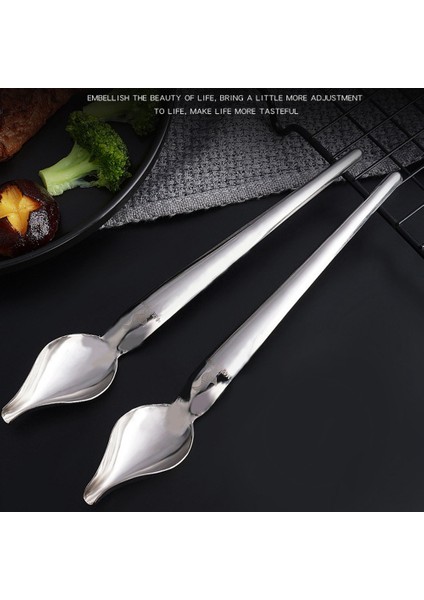 Adet Paslanmaz Çelik Mutfak Hassas Çizim Deko Kaşık Seti, Sos Süzme Kaşığı, Tabak Dekorasyon Kaşığı (Yurt Dışından) fiyatları