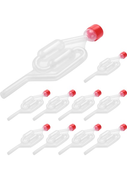 10'lu Paket S Şeklinde Hava Kilidi Ikili Kabarcık Grommet Tek Yönlü Egzoz Contası Vanası Mantarlı Bira Şarap Yapımı Tank Havalandırma Vanası (Yurt Dışından) modelleri