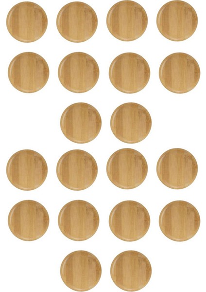 10 Adet Şarap Kadehi Üstü, 4 Inç Şarap Kadehi Üstü, Bambu Şarap Kadehi Üstü Bardak Altlıkları (Yurt Dışından)