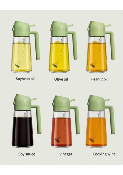 Mutfak Spreyi Için 3 Parça Yağ Dağıtıcısı 2'si 1 Arada Yağ Dağıtıcısı ve Yağ Püskürtücüsü Zeytin Şişesi Sprey ve Mutfak Için Dökme (Yurt Dışından)