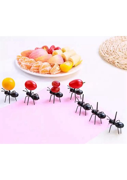 12 Adet Karınca Kürdanı Meyve Tatlı Çatalı, Yeniden Kullanılabilir Karınca Yemi Kürdanı, Atıştırmalık Kek Tatlısı Için Hayvan Meze Çatalı (Yurt Dışından) modelleri