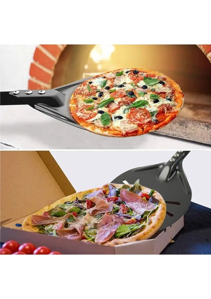 Uzun Saplı Pizza Çevirme Kabı Alüminyum Yapışmaz Pizza Çevirme Kabı Çizilmeye Dayanıklı Pizza Çevirme Küreği (Yurt Dışından) fırsatları