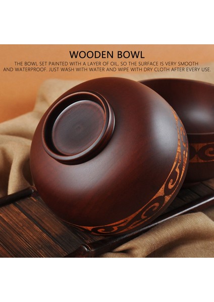 Moğol Tarzı Ahşap Kase Çorba Salata Pirinç Erişte Kaseleri Etnik Tarz Doğal Ahşap Çocuk Ahşap Kase Sofra Takımı (Yurt Dışından) fırsatları