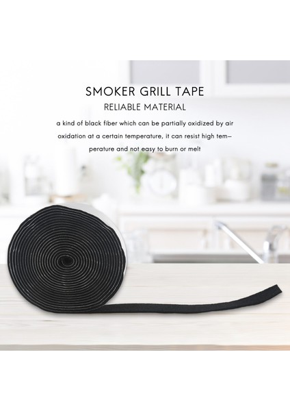 Barbekü Tütsüleme Contası Kendinden Yapışkanlı Izgara Bandı Yüksek Sıcaklık Izgara Contası Kendinden Yapışkanlı Conta 2'li Paket (Yurt Dışından) modelleri