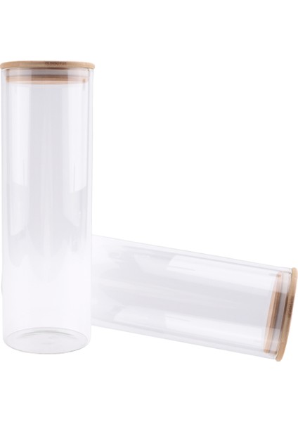 Bambu Kapaklı 2'li 71 Oz Yüksekliğindeki Spagetti Kavanozları Cam Saklama Kapları Seti - Makarna Için Mutfak Gıda Saklama Kapları (Yurt Dışından) fiyatları