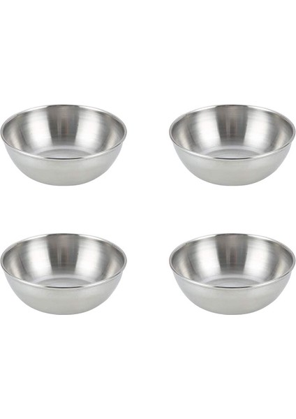 Adet Paslanmaz Çelik Sosluklar Yuvarlak Baharatlıklar Suşi Sos Kaseleri Mini Meze Tabakları Kaseler (Yurt Dışından)