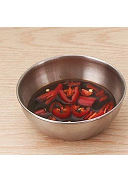 Adet Paslanmaz Çelik Sosluklar Yuvarlak Baharatlıklar Suşi Sos Kaseleri Mini Meze Tabakları Kaseler (Yurt Dışından) indirimleri