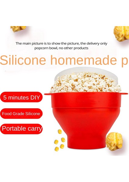 Silikon Mikrodalga Patlamış Mısır Makinesi Katlanabilir Patlamış Mısır Kasesi Kapaklı Mikrodalga Patlamış Mısır Makinesi (Yurt Dışından) fırsatları