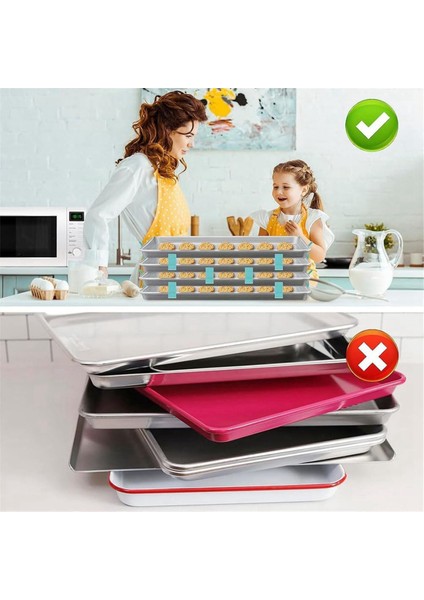 Fırın Tepsisi Istifleyici Fırın Tepsisi Sabitleme Braketi Tepsi Istifleyici Kurabiye Tepsisi Tepsi Yöneticisi (Yurt Dışından) fırsatları