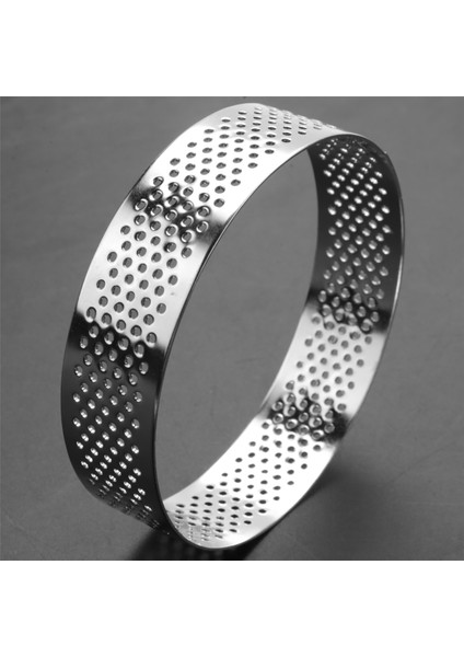 Adet 8 cm Paslanmaz Çelik Tartlet Kalıbı Fransız Tatlısı Mus Meyveli Turta Tart Halkası Kiş Kek Kalıbı (Yurt Dışından)