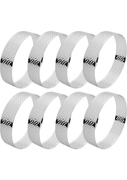 Adet 8 cm Paslanmaz Çelik Tartlet Kalıbı Fransız Tatlısı Mus Meyveli Turta Tart Halkası Kiş Kek Kalıbı (Yurt Dışından) fiyatları