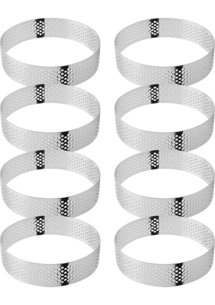 Adet 8 cm Paslanmaz Çelik Tartlet Kalıbı Fransız Tatlısı Mus Meyveli Turta Tart Halkası Kiş Kek Kalıbı (Yurt Dışından) modelleri