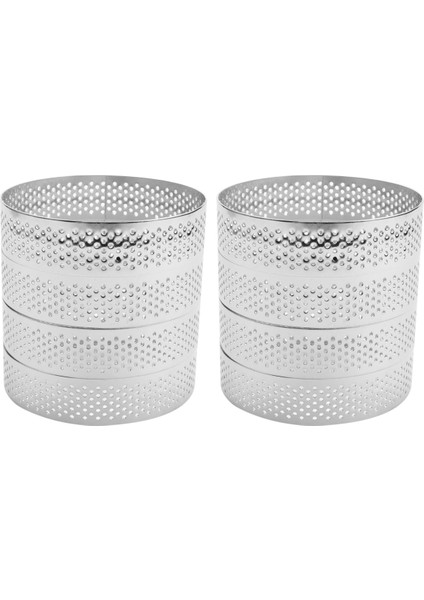 Adet 8 cm Paslanmaz Çelik Tartlet Kalıbı Fransız Tatlısı Mus Meyveli Turta Tart Halkası Kiş Kek Kalıbı (Yurt Dışından) fırsatları