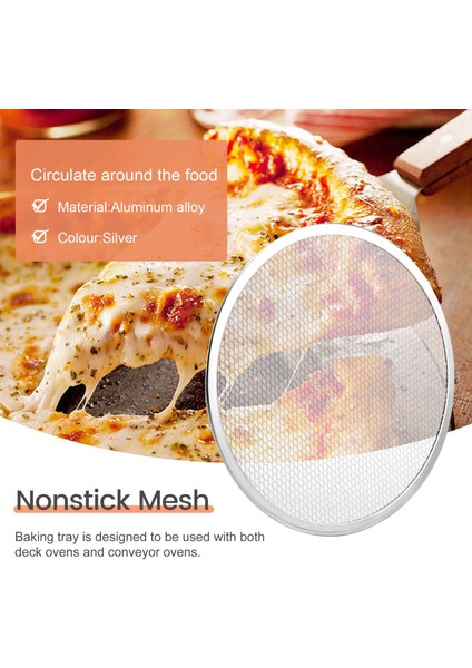 Profesyonel Yuvarlak Pizza Fırını Pişirme Tepsisi Barbekü Izgarası Yapışmaz Ağ (12 Inç) (Yurt Dışından) indirimleri