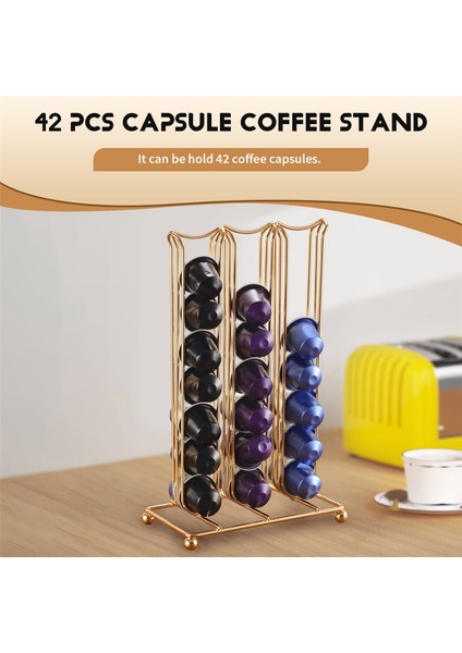 Nespresso Kahve Kapsülleri Için 42 Bardak Döner Raf Kahve Kapsülü Standı Organizasyon Tutucu Kapsül Saklama Rafı (Yurt Dışından) fırsatları