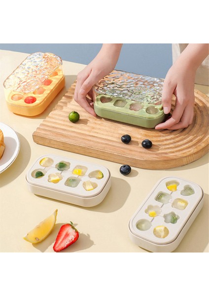 Pres Buz Küpü Tepsisi 8 Buz Küpü Tepsisi Kutusu Itmeli Buz Küpü Makinesi Kolay Sökülebilen Buz Tepsisi Kalıbı Yaz Mutfak Aletleri C (Yurt Dışından) modelleri