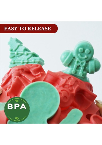 Noel Çikolata Kalıbı, Pişirme Kalıbı, El Yapımı Hediye, Kar Tanesi, Noel Ağacı, Noel Baba Kalıbı (Yurt Dışından) indirimleri