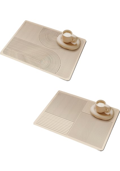 Bulaşık Kurutma Pedi Su Emici Kahve Makinesi Pedi Hızlı Kuruyan Tezgah Halı Kaymaz Drenaj Pedi A (Yurt Dışından)