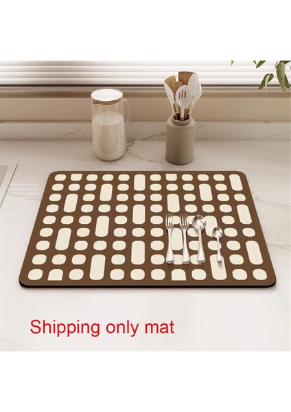 Bulaşık Kurutma Pedi Su Emici Kahve Makinesi Pedi Hızlı Kuruyan Tezgah Halı Kaymaz Drenaj Pedi A (Yurt Dışından) modelleri