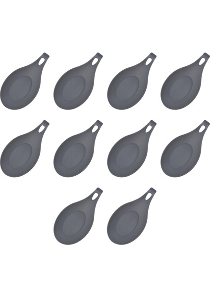 Kaşık Dayanağı Pedi Gıda Sınıfı Kaşık Isıya Dayanıklı Mat Cihazı Mutfak Eşyaları Mutfak Bulaşıkları Gri (Yurt Dışından)